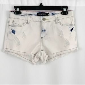 Generra Distressed Denim Shorts 1